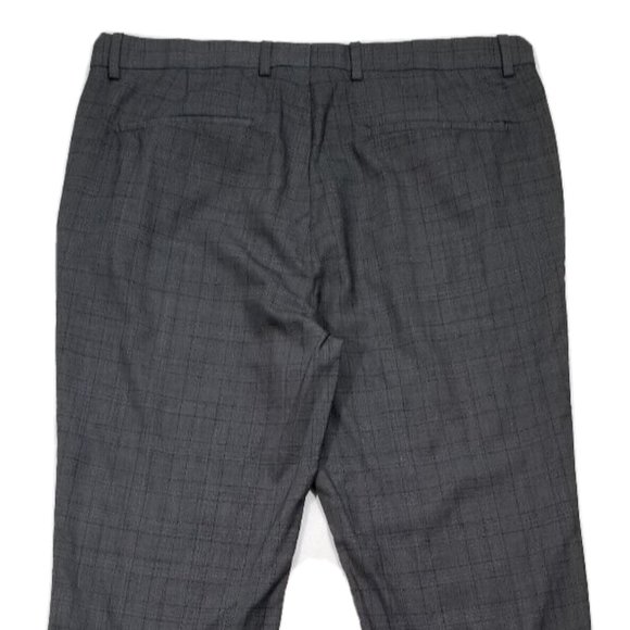 THEORY Jake W U_ Steep Twill Plaid Wool Dress Pants 5619E1M - Picture 5 of 12